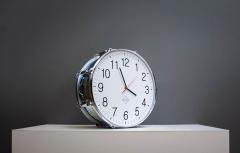 Snare Drum Uhr Orginal White 