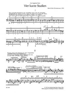 4 kurze Studien von Bernd Alois Zimmermann 