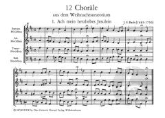 12 Choräle aus dem Weihnachtsoratorium von Johann Sebastian Bach 