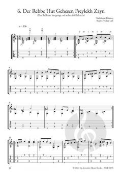 Mazel Tov. Klezmerklassiker für Gitarre solo von Volker Luft 