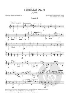 6 Sonatas 31 von Wenzeslaus Thomas Matiegka 