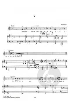 5 songs to poems by Helena Anhava von Ilkka Kuusisto 