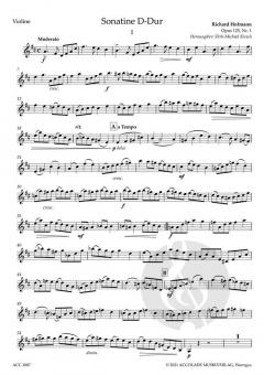 Sonatine D-Dur op. 125,1  von Richard Hofmann 