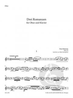 3 Romanzen op. 22 von Clara Schumann 