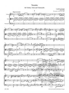 Terzetto B-Dur von Leopold von Zenetti 