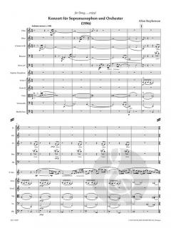 Konzert für Sopransaxophon und Streicher  von Allan Stephenson 