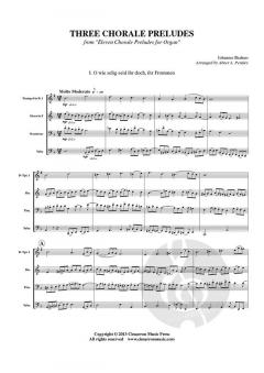 Drei Choralvorspiele von Johannes Brahms 