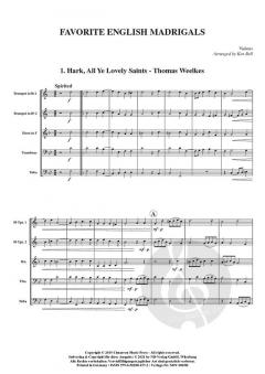 Beliebte Englische Madrigale 
