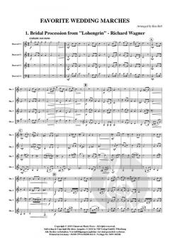 Beliebte Hochzeitsmärsche für Hornquartett von Richard Wagner 