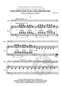 Concerto für Tuba und Orchester von Barbara York im Alle Noten Shop kaufen