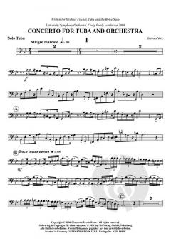 Concerto für Tuba und Orchester von Barbara York im Alle Noten Shop kaufen