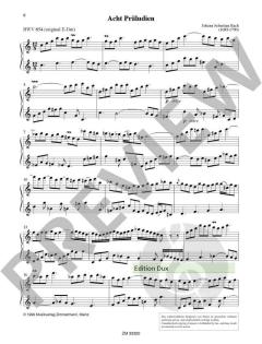 8 Duette nach Präludien BWV 854, 856, 858, 859, 860, 862, 864, 865 von Johann Sebastian Bach 