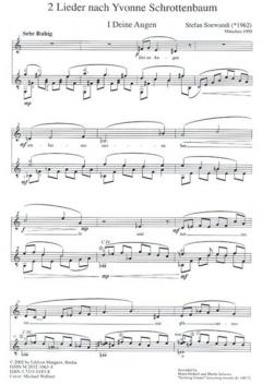 Zwei Lieder nach Yvonne Schrottenbaum von Stefan Soewandi 