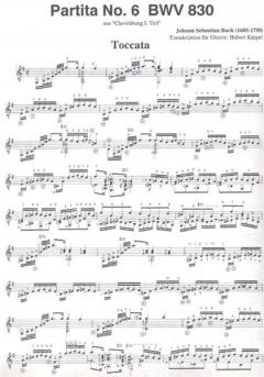 Partita in e-Moll BWV 830 von J.S. Bach 