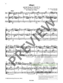 Allegro nach der Sonate C-Dur KV 14 von Wolfgang Amadeus Mozart 