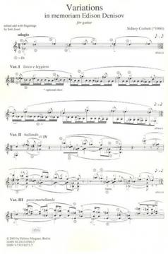 Variations in memoriam Edison Denisov von Sidney Corbett 