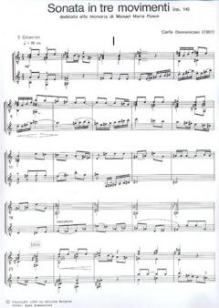 Sonata in tre movimenti von Carlo Domeniconi 