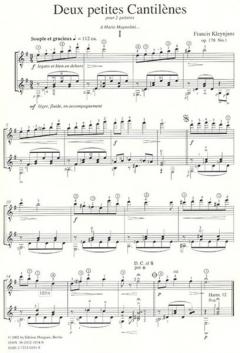 Deux petites Cantilénes op. 178 von Francis Kleynjans 