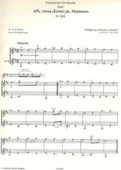 Ah! Vous dirai-je,Maman von W.A. Mozart 