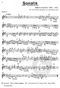 Sonata A-Dur (L. 491) von Domenico Scarlatti 