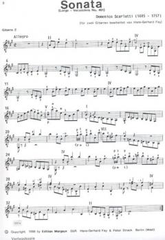 Sonata A-Dur (L. 491) von Domenico Scarlatti 