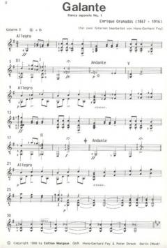 Danza Espanola No 1 'Galante' von Enrique Granados 