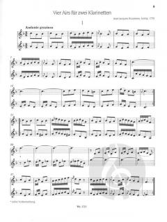 Klarinetten-Duette aus der Frühzeit des Instrumentes von Heinz Becker 