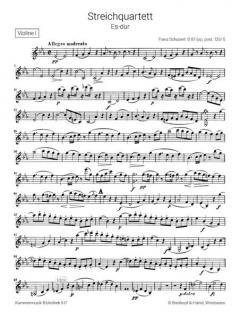 Streichquartett Es-dur op. post. 125/1 D 87 von Franz Schubert im Alle Noten Shop kaufen