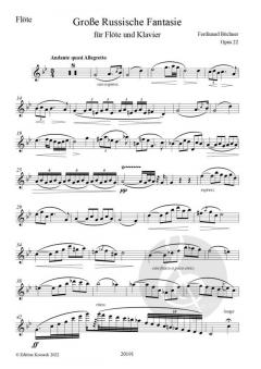 Große Russische Fantasie op. 22 von Ferdinand Büchner 