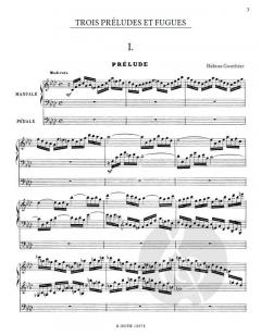 3 Präludien und Fugen von Hélène Gonthier 