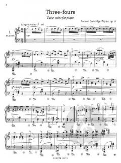 Three-fours op. 71 von Samuel Coleridge-Taylor 