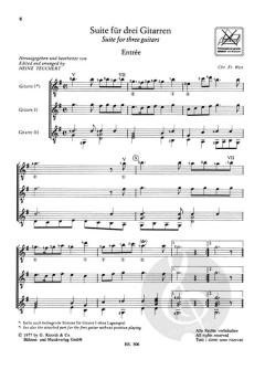 Suite für drei Gitarren von Christian Friedrich Witt 