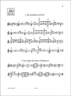 Volkslieder für Gitarre Solo 