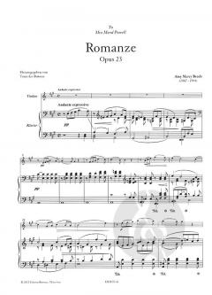 Romanze op. 23 von Amy Beach 