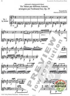 The Collected Works for Guitar 1-14 von Fernando Sor 