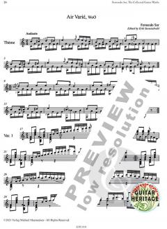 The Collected Works for Guitar 1-14 von Fernando Sor 