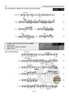 Thematic Index to the Edition von Fernando Sor 