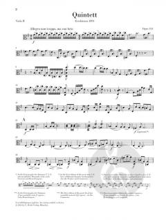 Streichquintett Nr. 2 G-dur op. 111 von Johannes Brahms im Alle Noten Shop kaufen (Stimmensatz)