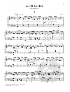 12 Etüden op. 8 von Alexander Skrjabin 