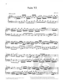 Französische Suite 6 E-dur BWV 817 von Johann Sebastian Bach 