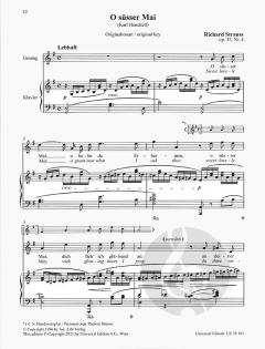 Fünf Lieder von Richard Strauss 