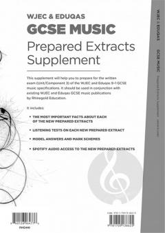 WJEC & Eduqas GCSE Music - Prepared Extracts Supplement 