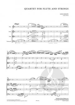 Quartet for flute and strings von Louis Drouet 