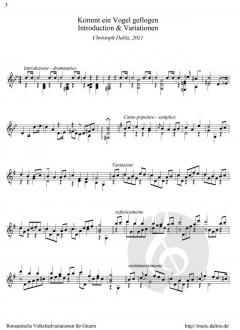Romantische Volksliedvariation von Christoph Dalitz (Download) 