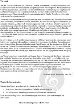 Couperin pour Théorbe von François Couperin (Download) 