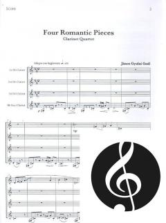 4 romantic Pieces von Gaál, Gyulai 