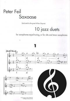 Saxoase 10 Jazz Duets von Peter Feil im Alle Noten Shop kaufen (Partitur)