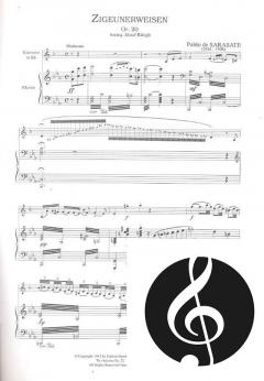 Zigeunerweisen op. 20 von Pablo de Sarasate 
