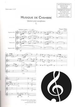 Musique de chambre von Frigyes Hidas 