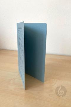 Notenumschlag - Marsch-Format - blau 